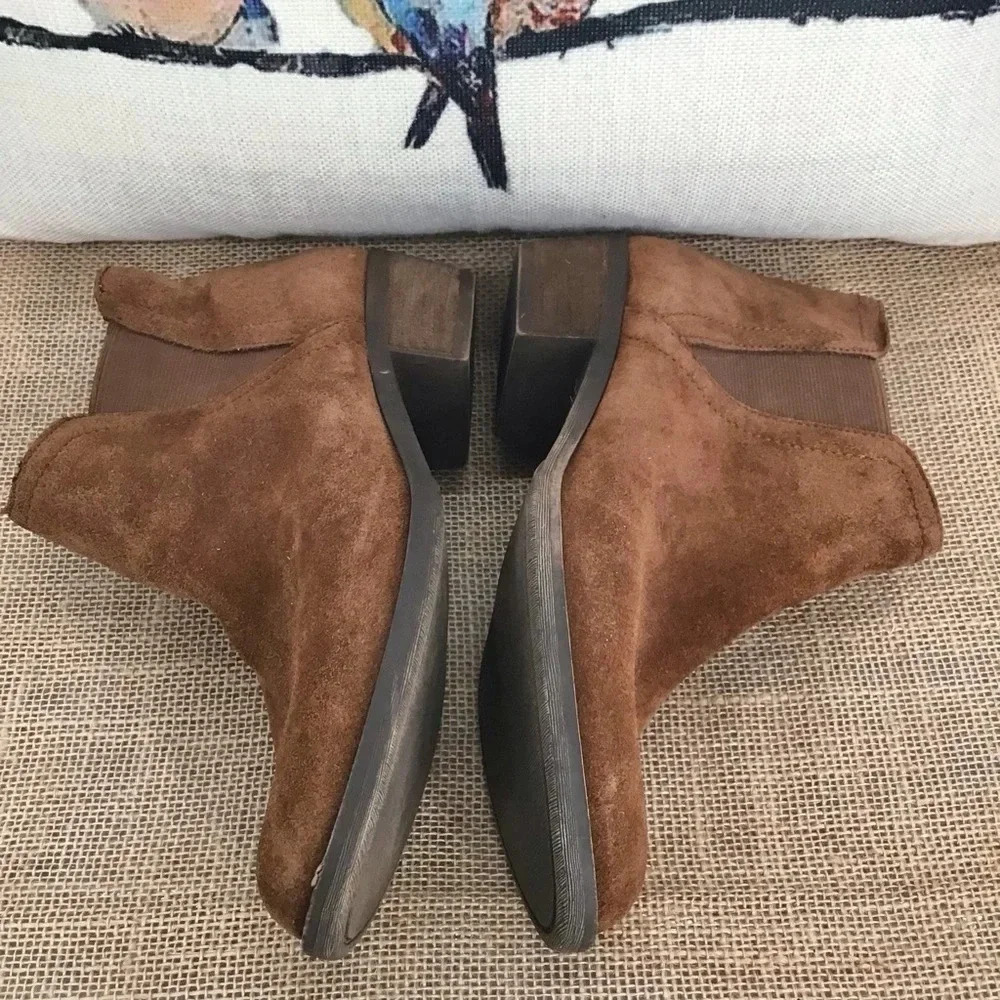 Kensie Women’s Garry Western Style Suede Leather Bootie Size 7 - Picture 9 of 11